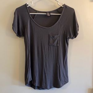 Pacsun grey scoop neck t-shirt